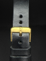 Preview: Yema Vintage Lederarmband 20 mm Schwarz mit Bronzeschließe Ref. SYA62-20-BZ