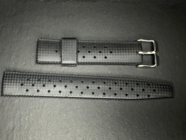 Yema Tropic Kautschukarmband 19 mm Schwarz Ref. YSUP-TP19-SS