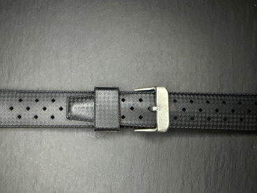 Yema Tropic Kautschukarmband 19 mm Schwarz Ref. YSUP-TP19-SS