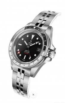 SUPERMAN WORLDTIME GMT STEEL YGMT22A41-AMS