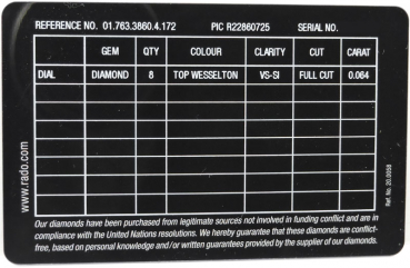 Rado Coupole Classic Automatik Diamanten R22860725