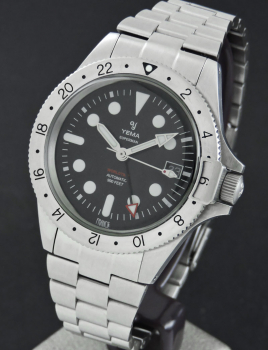 Yema SUPERMAN WORLDTIME GMT STEEL YGMT21A41-AMS