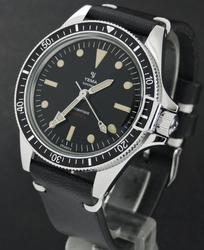 CARRERABAYERN-LUXUSUHREN - Yema SUPERMAN 500 schwarzes ZB  