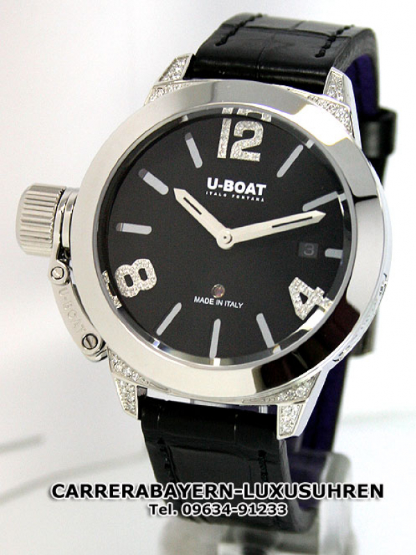 U-Boat Classico 40 SS white diamond