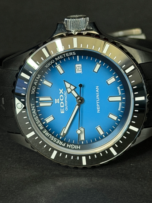 Edox 80120-3NCA-BUIDN Skydiver Neptunian Automatik Herrenuhr 44mm 100ATM