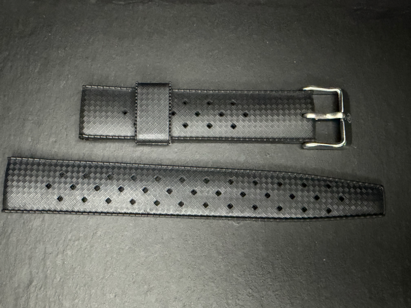 Yema Tropic Kautschukarmband 19 mm Schwarz Ref. YSUP-TP19-SS