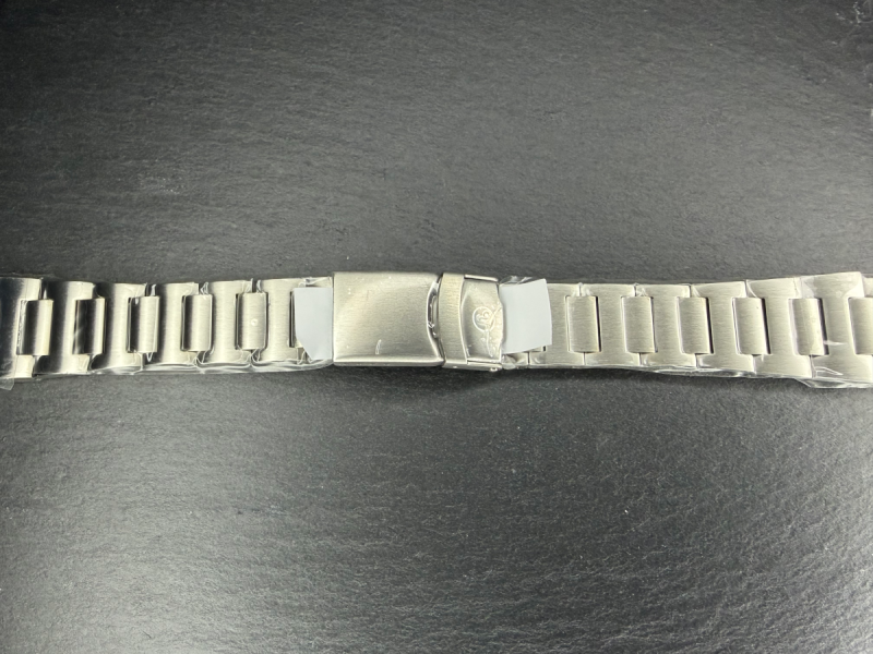 Original Yema Edelstahlarmband 19 mm mit Sicherheits-Faltschließe
