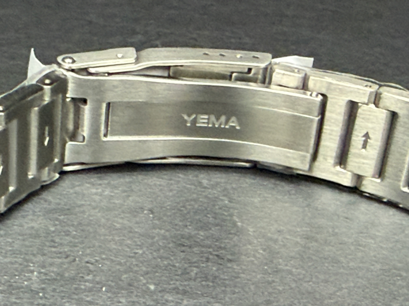 Original Yema Edelstahlarmband 19 mm mit Sicherheits-Faltschließe