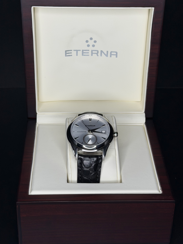 Eterna 1948 Legacy Manufacture GMT Ref. 7680.41.11.1175 silver Dial