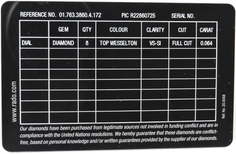 Rado Coupole Classic Automatik Diamanten R22860725