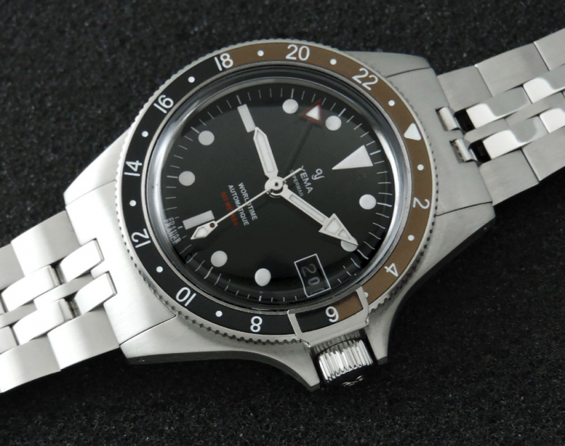 Yema SUPERMAN WORLDTIME GMT STEEL YGMT23C39-AMS