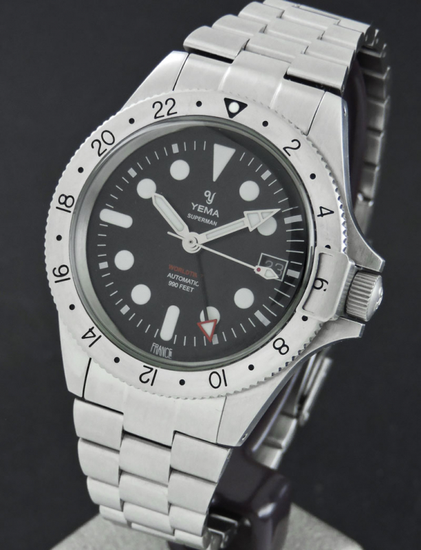Yema SUPERMAN WORLDTIME GMT STEEL YGMT21A41-AMS